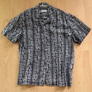 Saturdays New York City Geometric Black and White Shirt